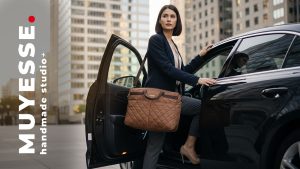 Bella Kahverengi Kapitone Tote Çanta İş Kadını